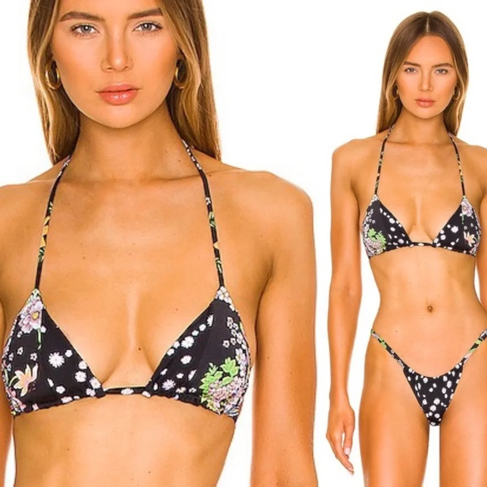 MAAJI Set - x Revolve Edge String Bikini Top & Frisky Cheeky Thong Bottom M